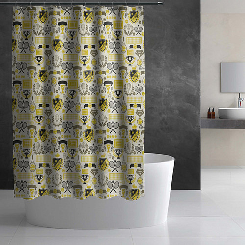 Шторка для ванной Кубок Дэвиса / 3D-принт – фото 2