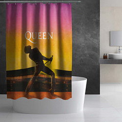Шторка для душа Queen Freddie Mercury Z, цвет: 3D-принт — фото 2