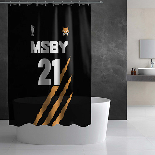 Шторка для ванной 21 MSBY BLACK JACKALS / 3D-принт – фото 2