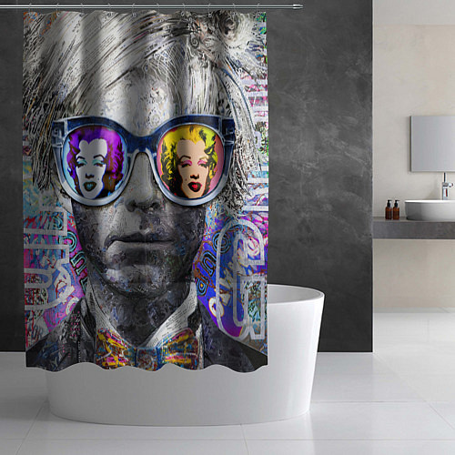 Шторка для ванной Andy Warhol Энди Уорхол / 3D-принт – фото 2