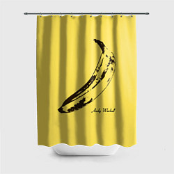 Шторка для душа Энди Уорхол - Банан, цвет: 3D-принт