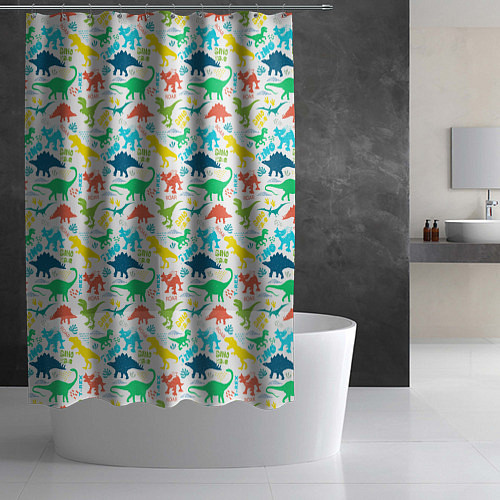 Шторка для ванной DINOSAUR / 3D-принт – фото 2