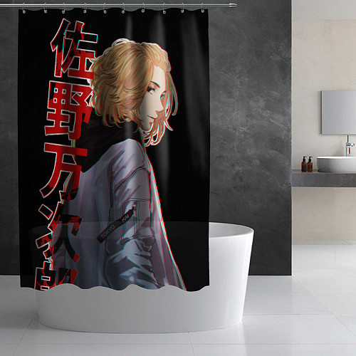 Шторка для ванной Токийские мстители / 3D-принт – фото 2