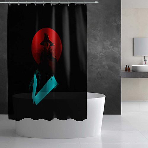 Шторка для ванной Бладборн хантер / 3D-принт – фото 2