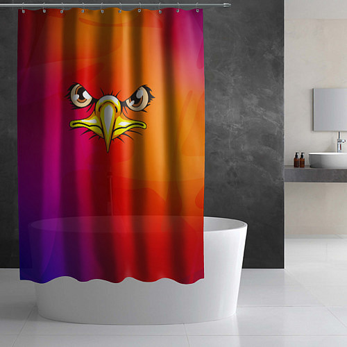 Шторка для ванной ОРЁЛ / 3D-принт – фото 2