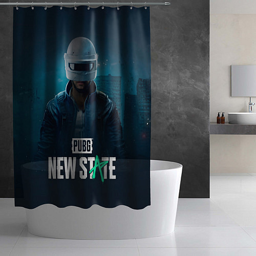 Шторка для ванной Новый Штат Pubg / 3D-принт – фото 2