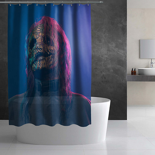 Шторка для ванной Corey Taylor / 3D-принт – фото 2