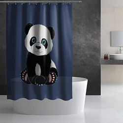 Шторка для душа Милая Панда Sweet Panda, цвет: 3D-принт — фото 2