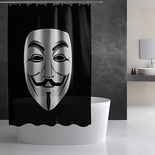 Шторка для ванной Guy Fawkes / 3D-принт – фото 2