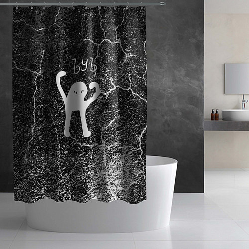 Шторка для ванной Ъуъ съука / 3D-принт – фото 2
