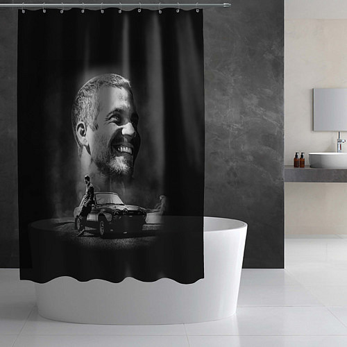 Шторка для ванной Paul Walker / 3D-принт – фото 2
