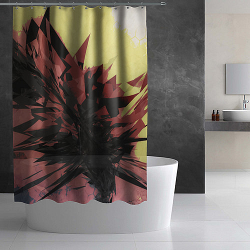 Шторка для ванной DRIVE IS HERE : Буйство красок / 3D-принт – фото 2
