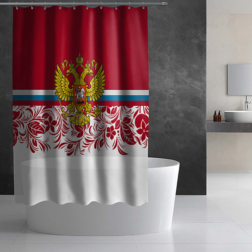 Шторка для ванной Российский герб / 3D-принт – фото 2