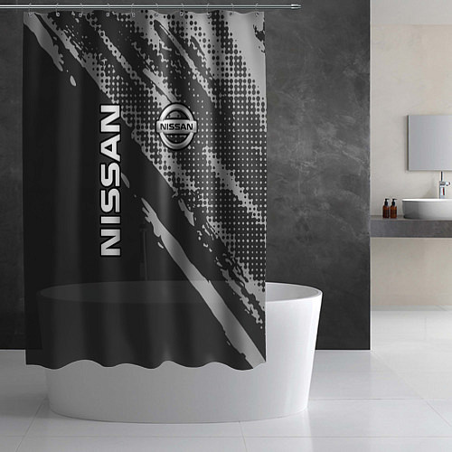 Шторка для ванной Nissan Car Ниссан / 3D-принт – фото 2