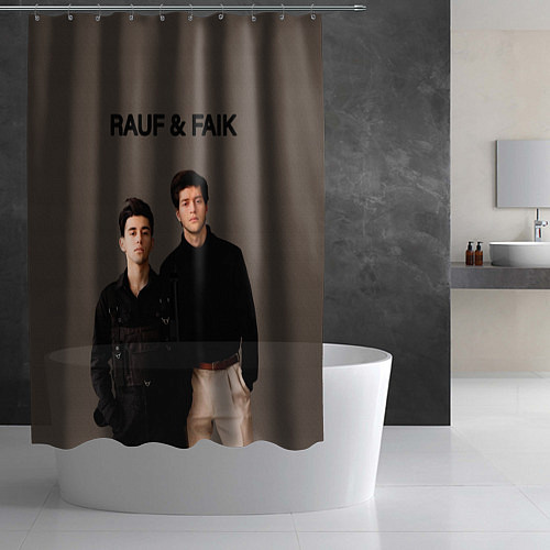 Шторка для ванной Rauf & Faik Рауф и Фаик / 3D-принт – фото 2