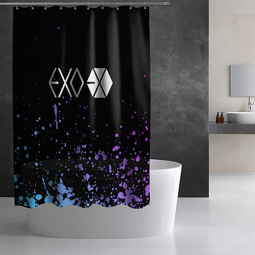 Шторка для ванной EXO BAND - ЭХО / 3D-принт – фото 2