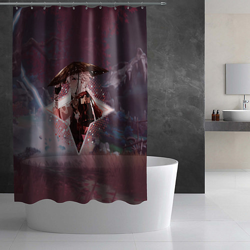 Шторка для ванной Кадзуха Каэдэхара в примогеме / 3D-принт – фото 2
