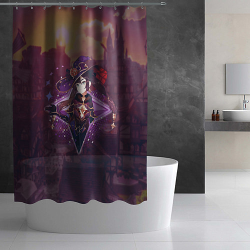 Шторка для ванной Мона Мегистус в примогеме / 3D-принт – фото 2