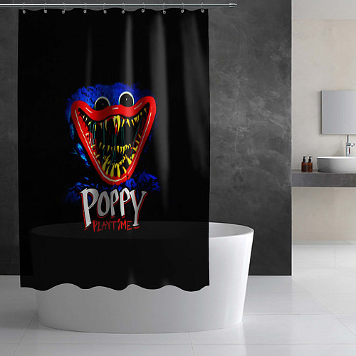 Шторка для ванной Poppy Playtime: Huggy / 3D-принт – фото 2