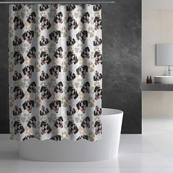 Шторка для душа Далматинец Dalmatian, цвет: 3D-принт — фото 2