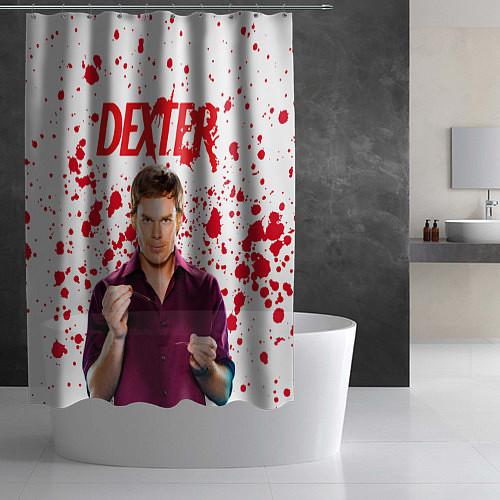 Шторка для ванной Декстер Dexter / 3D-принт – фото 2