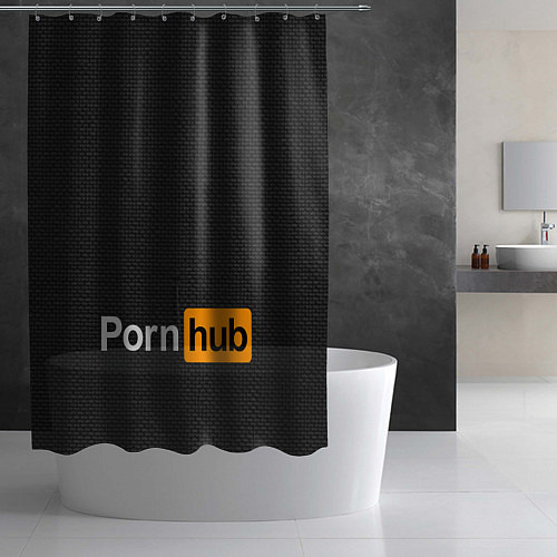 Шторка для ванной PORNOHUB PORNO HEAD / 3D-принт – фото 2