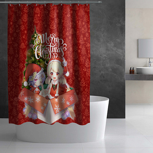 Шторка для ванной Кли & Ци Ци / 3D-принт – фото 2