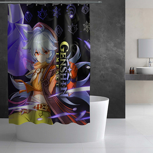 Шторка для ванной Рейзор - Геншин Импакт / 3D-принт – фото 2