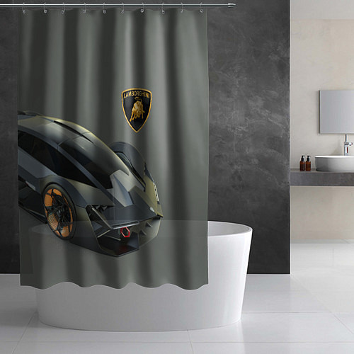 Шторка для ванной Lamborghini concept 2020 / 3D-принт – фото 2