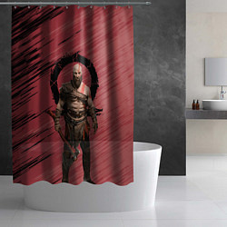 Шторка для душа Кратос God of War, цвет: 3D-принт — фото 2