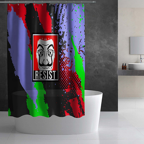 Шторка для ванной La Casa de Papel Resist / 3D-принт – фото 2