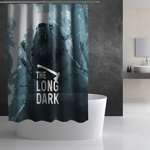 Шторка для ванной The Long Dark медведь / 3D-принт – фото 2