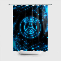 Шторка для душа PSG NEON STYLE SPORT ПСГ НЕОН, цвет: 3D-принт