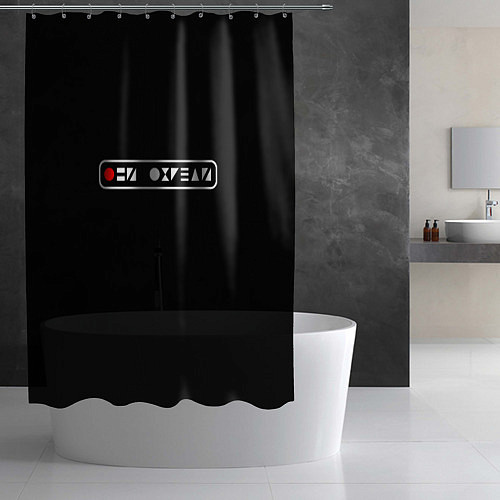 Шторка для ванной Они О**ели / 3D-принт – фото 2