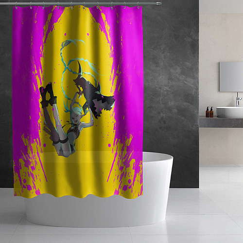 Шторка для ванной Летящая Джинкс / 3D-принт – фото 2