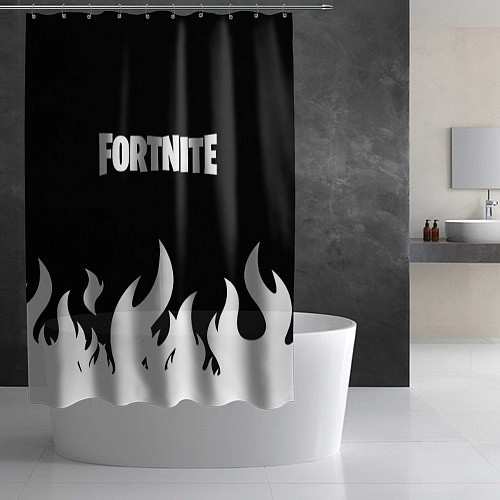 Шторка для ванной Fortnite Огонь / 3D-принт – фото 2