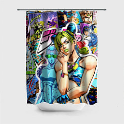 Шторка для душа JoJos Bizarre Adventure - Джолин Кудзё, цвет: 3D-принт