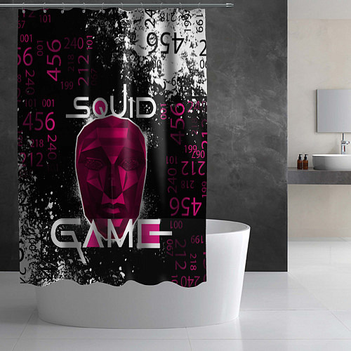 Шторка для ванной Ведущий Хван Ин Хо игра в кальмара / 3D-принт – фото 2