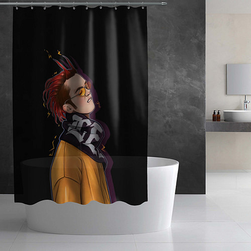 Шторка для ванной Gone Fludd on style / 3D-принт – фото 2