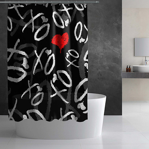 Шторка для ванной The Weeknd - XO / 3D-принт – фото 2