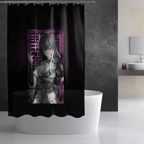 Шторка для ванной Сегун Райдэн Эи Bad girl / 3D-принт – фото 2