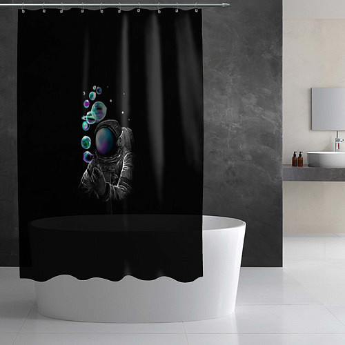 Шторка для ванной Так создаются планеты / 3D-принт – фото 2