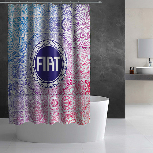 Шторка для ванной FIAT BIG LOGO / 3D-принт – фото 2