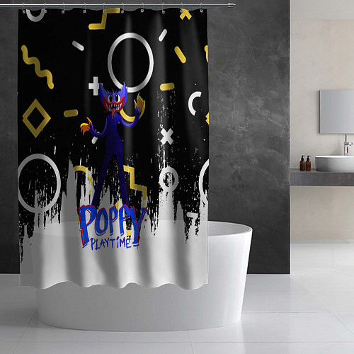 Шторка для ванной Poppy Playtime Фигурки / 3D-принт – фото 2