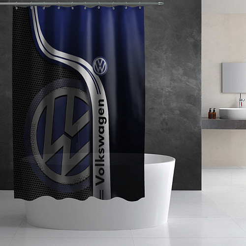 Шторка для ванной Volkswagen Фольксваген / 3D-принт – фото 2