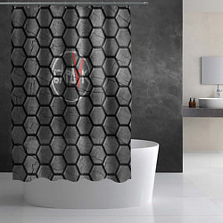 Шторка для душа Барадак на гранитной плитке, цвет: 3D-принт — фото 2