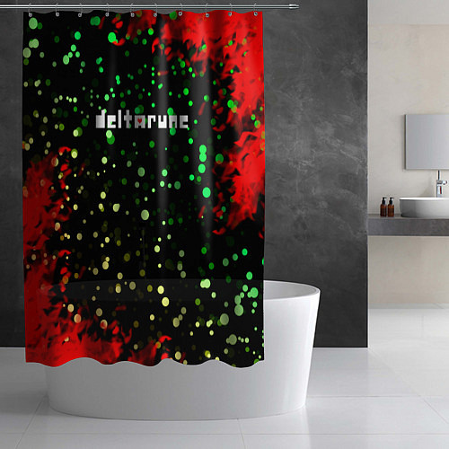 Шторка для ванной Deltarune пламя / 3D-принт – фото 2