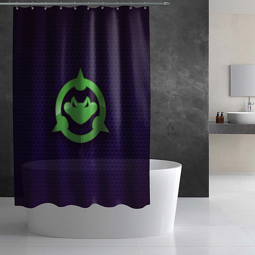Шторка для ванной Battletoads Logo / 3D-принт – фото 2