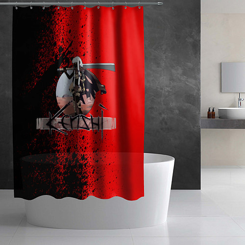 Шторка для ванной KENSHI КЕНШИ / 3D-принт – фото 2