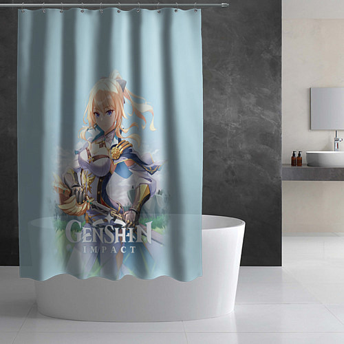 Шторка для ванной Genshin Impact Ёимия / 3D-принт – фото 2